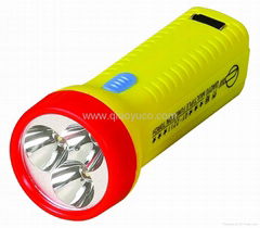 LED Rechargeable flashlight Built-in AC