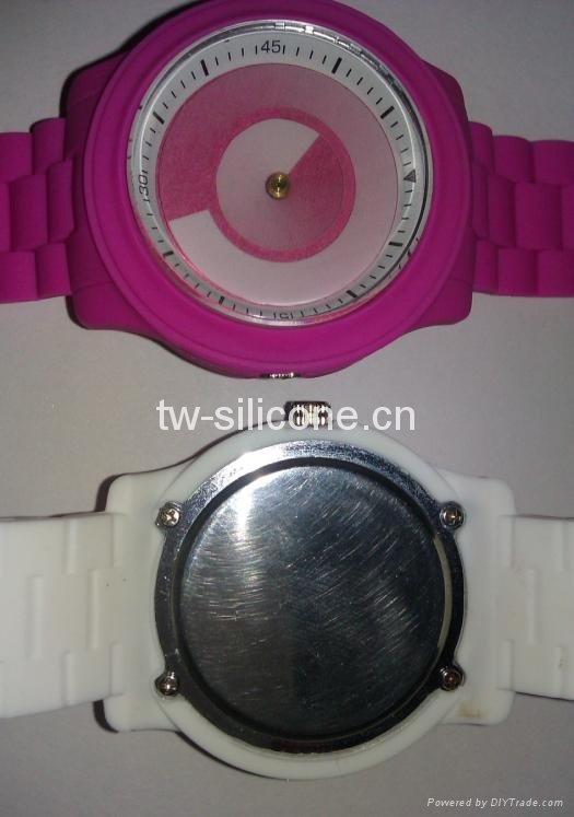 new design silicone conjunction watch  2