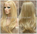 Beautiful blonde Indian remy hair full lace wig 