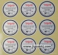 round heat resistant adhesive label 2