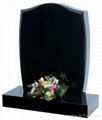 shanxi black granite headstone