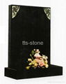 shanxi black granite headstone 1