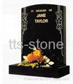 shanxi black granite headstone 4