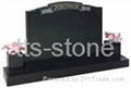 Black granite grave stone 1