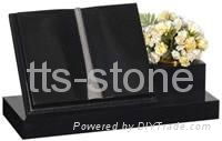 Black granite grave stone 2