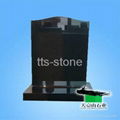 shanxi black granite headstone