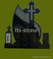 black granite tombstone design 1