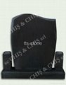 shanxi black granite tombstone 3