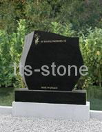 shanxi black granite headstone 2