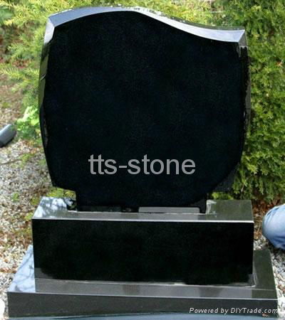 shanxi black granite headstone 3