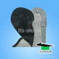 shanxi black granite headstone 3