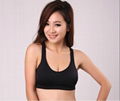china bra factory:100%cotton cheap sport bra vest 1