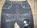 2012 Winter seamless copy jeans kids leggings 2