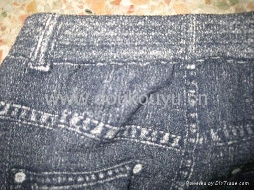 2012 Winter seamless copy jeans kids leggings 5
