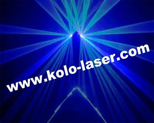 300mW Two Heads Blue Laser DMX 4