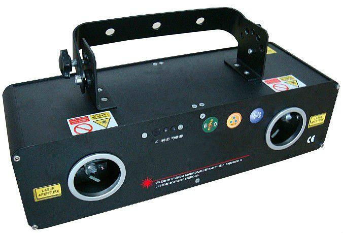 300mW Two Heads Blue Laser DMX 5