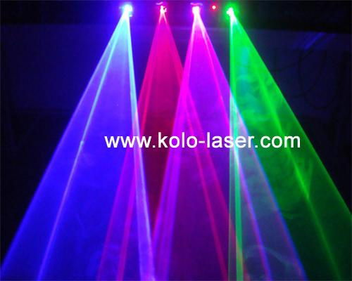 750mW RGBP Four Heads Laser for DJ Light 2