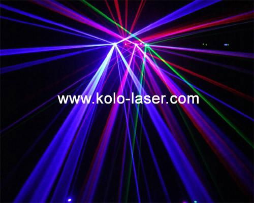 750mW RGBP Four Heads Laser for DJ Light 3