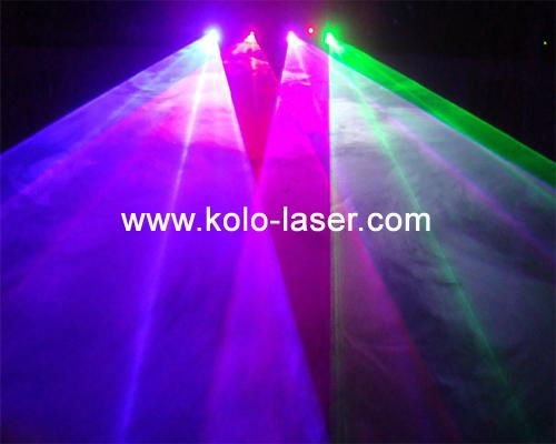 750mW RGBP Four Heads Laser for DJ Light 4