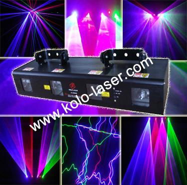 750mW RGBP Four Heads Laser for DJ Light 5