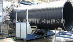 HDPE high diameter hollow wall winding pipe production line