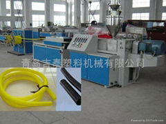 Single wall corrugated pipe machine