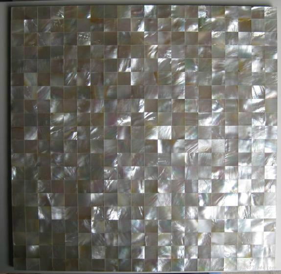 White lip shell mosaic for bathroom decoration