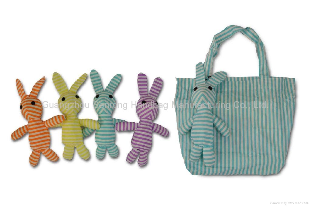 bear bunny zebra foldable eco bag 3