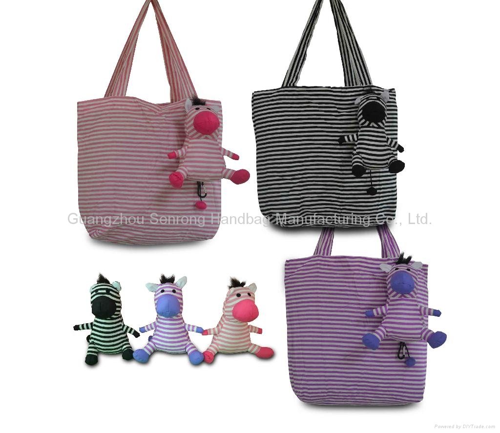 bear bunny zebra foldable eco bag 4
