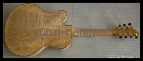 Handmade jazz guitar with solid wood 4