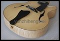 Handmade jazz guitar with splid wood 5