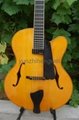 Handmade jazz guitar with solid wood 2