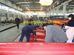 Roof sheet roll forming machine