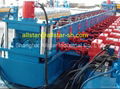 Highway guardrail roll forming machine