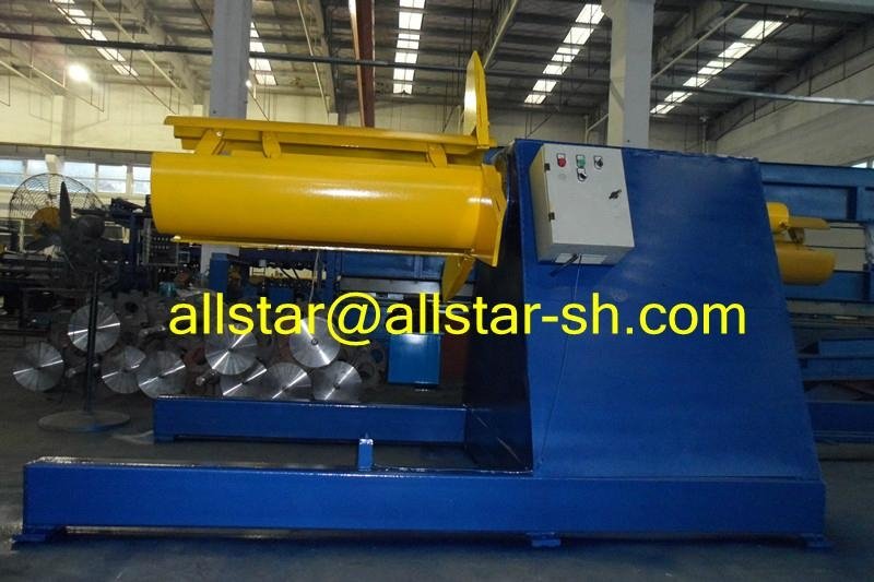 Hydraulic uncoiler with coil cart 2