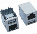 RJ45 Jacks With USB (Side Entry)