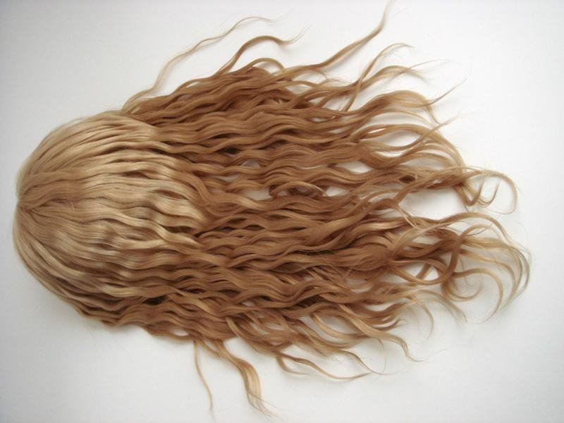 blonde fashion human hair lady hair piece 4