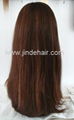 silk top Mongolian hair Jewish wig  2