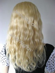 blonde European hair full lace wig with baby hair