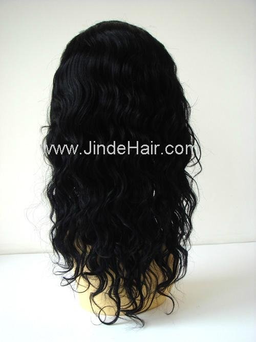100% human hair silk top full lace wigs 3
