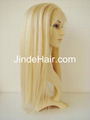 blonde thin skin around full lace wig 1