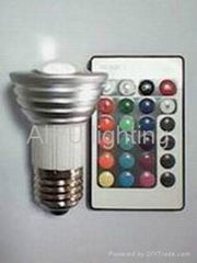 3w LED彩色遙控燈