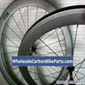 Carbon Bike Tubular Wheelset 50mm With Novatec Hubs 4