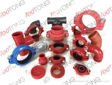 DUCTILE IRON GROOVED PIPE FITTING AND COUPLING 2