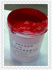 silicone ink of red colour