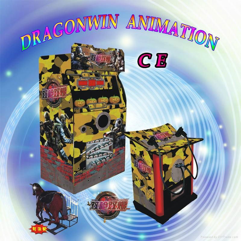 Double Guns Shooting Simulator Game Machine 