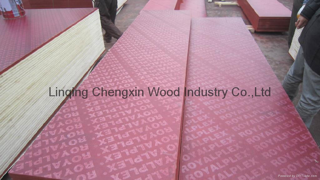 Combi core red film faced plywood