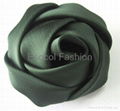 Fabric rose brooch