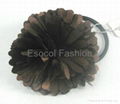 Fabric flower ponytail 2