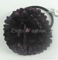 Fabric flower ponytail 5